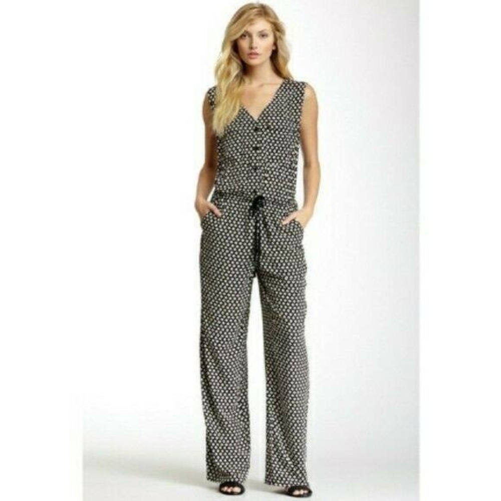 Max Studio Geometric Print Jumpsuit